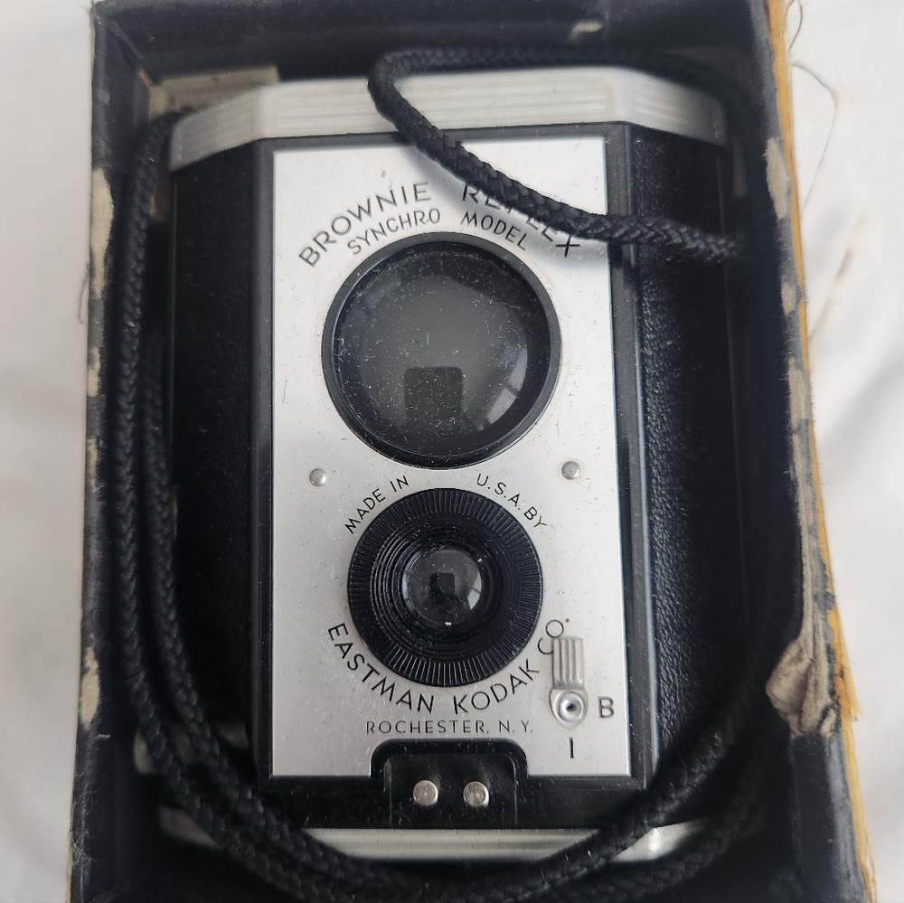 Vintage Mid 20th Century Kodak Brownie Reflex Synchro Model by Eastman Kodak Usa